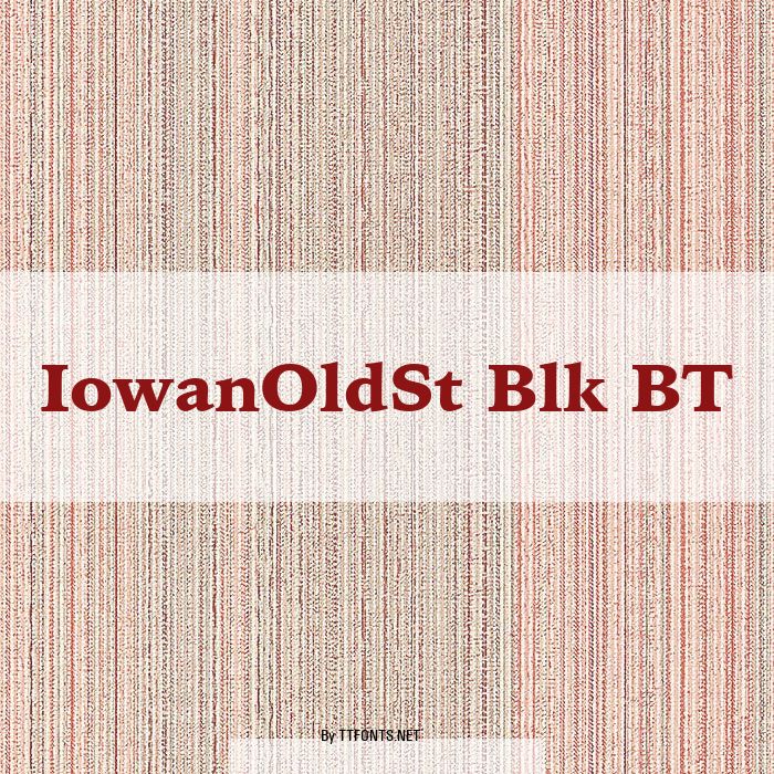 IowanOldSt Blk BT example